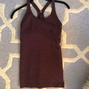 Lululemon Ebb to Street Tank Burgundy Size 4